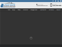 Tablet Screenshot of lakesidefinance.com
